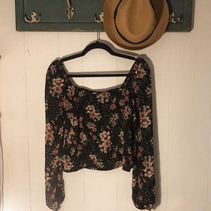 Abercrombie And Fitch Square Neck Blouse